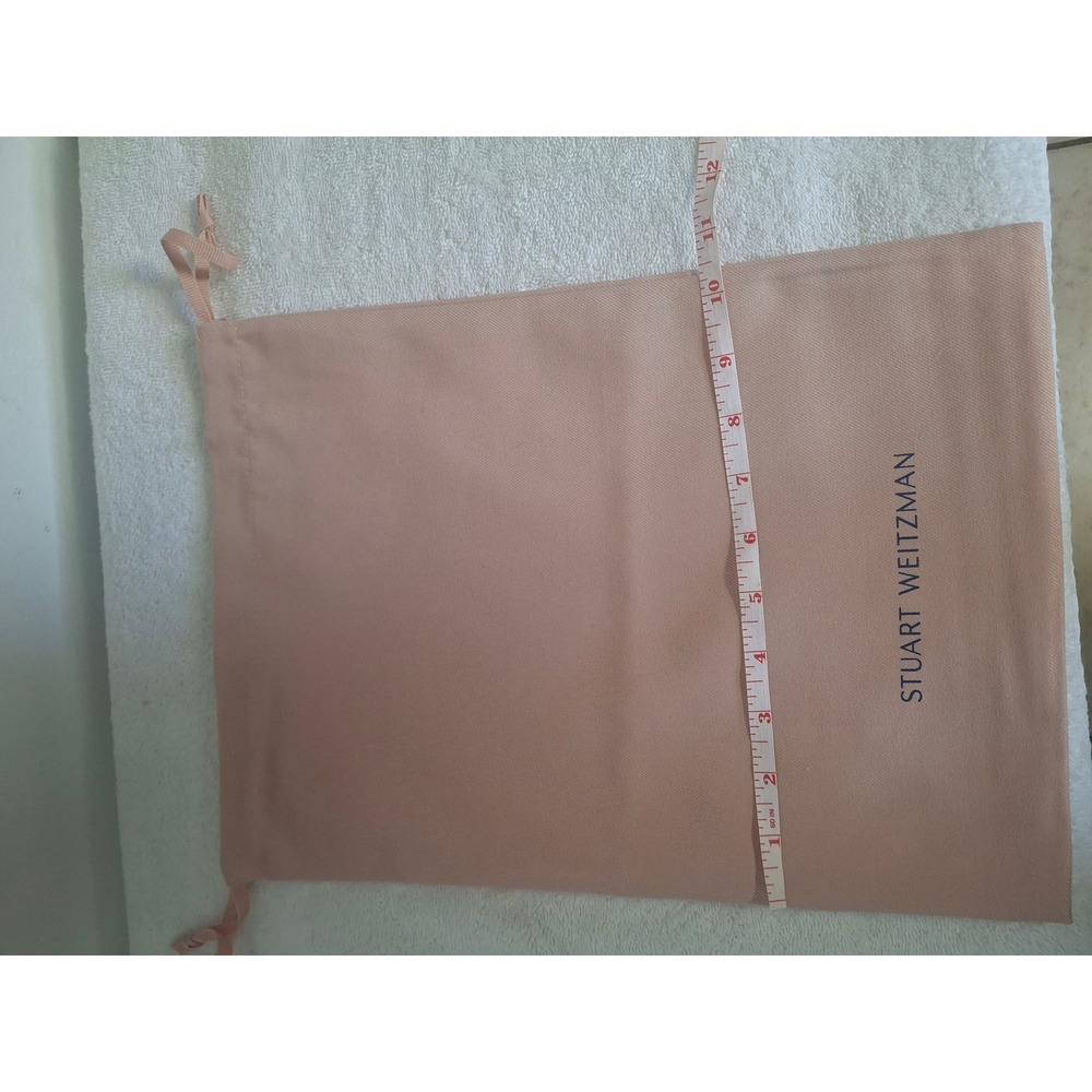 Stuart Weitzman Blush Pink Drawstring Dust Bag Shoe bag Storage Accessory - Picture 3 of 3